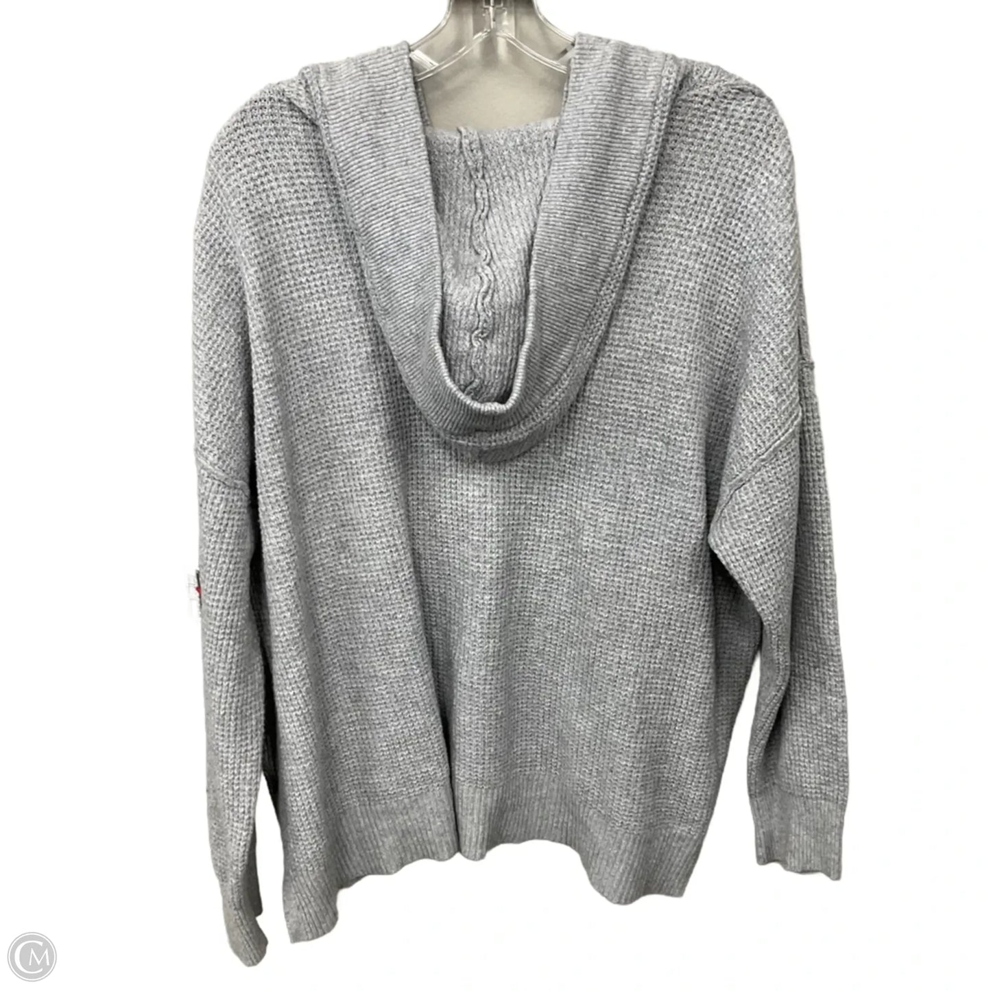 Sweatshirt Hoodie By Aerie In Grey, Size: M