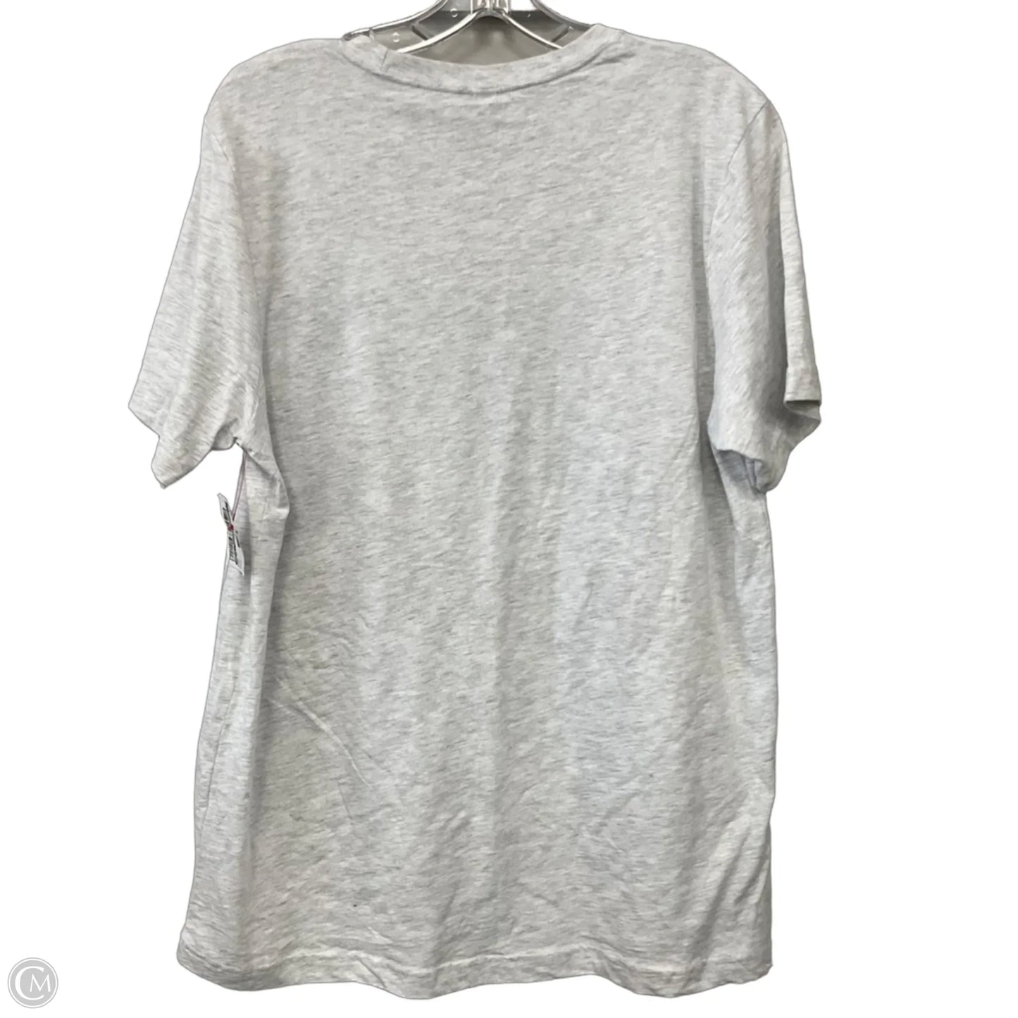 Top Short Sleeve By Bella + Canvas In Grey, Size: L