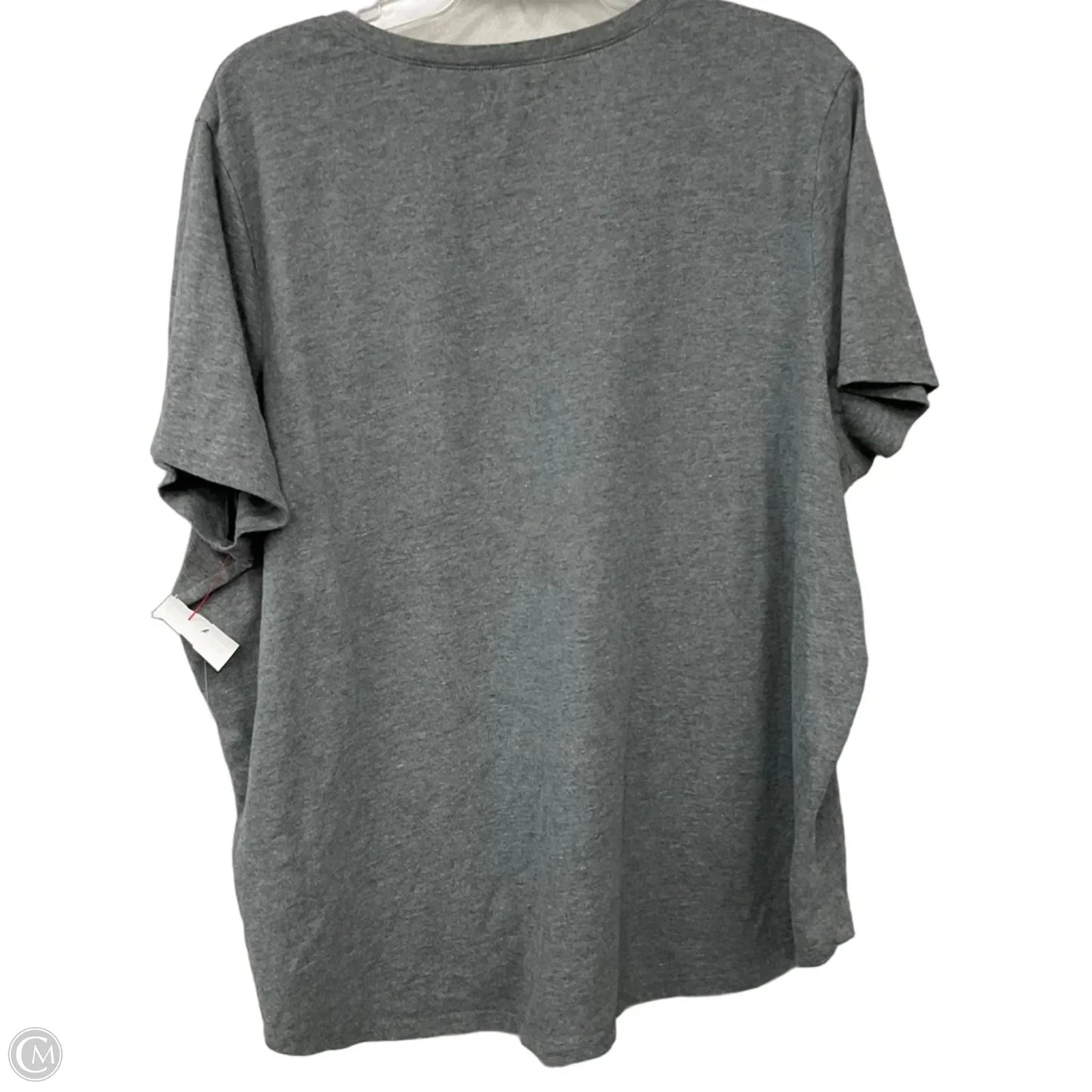 Top Short Sleeve By Maurices In Grey, Size: 3x