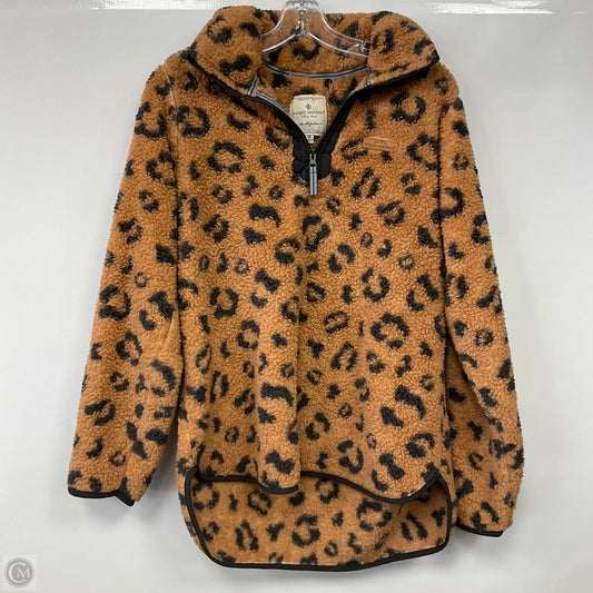 Sweatshirt Collar By Simply Southern In Animal Print, Size: M