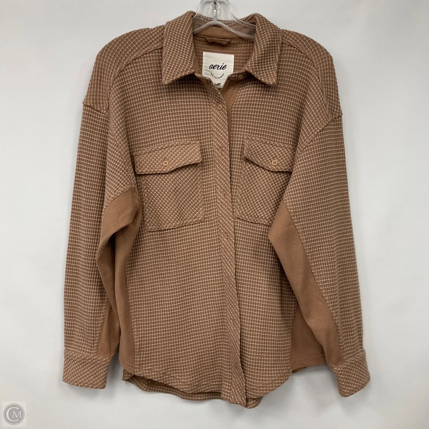 Jacket Shirt By Aerie In Brown, Size: Xs