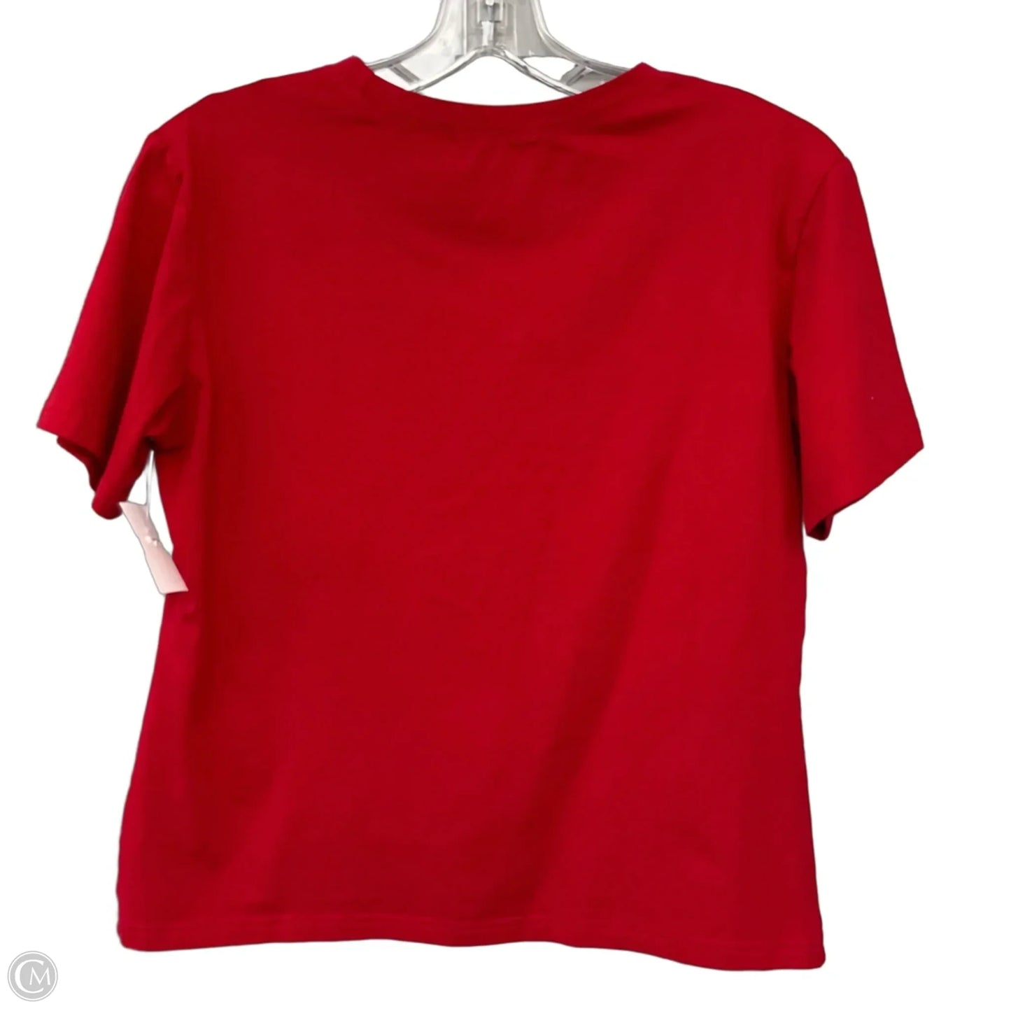 Top Short Sleeve By Cme In Red, Size: M