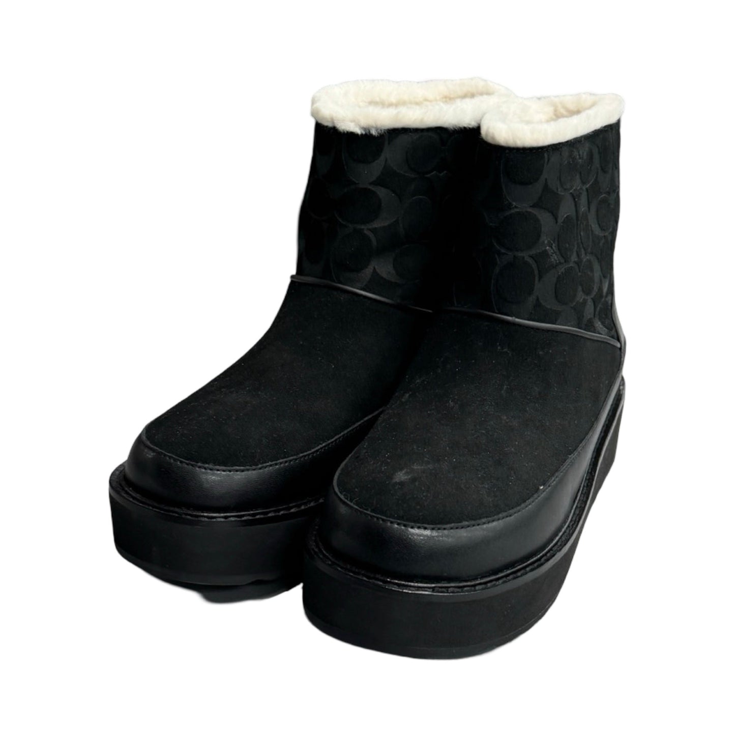 Boots Snow Designer By Coach In Black, Size: 8.5