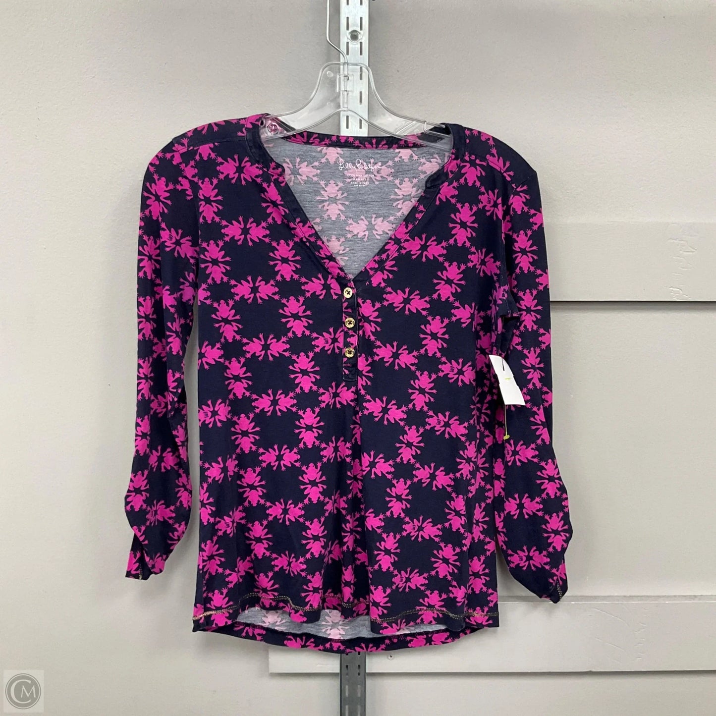 Top Long Sleeve By Lilly Pulitzer In Animal Print, Size: Xs