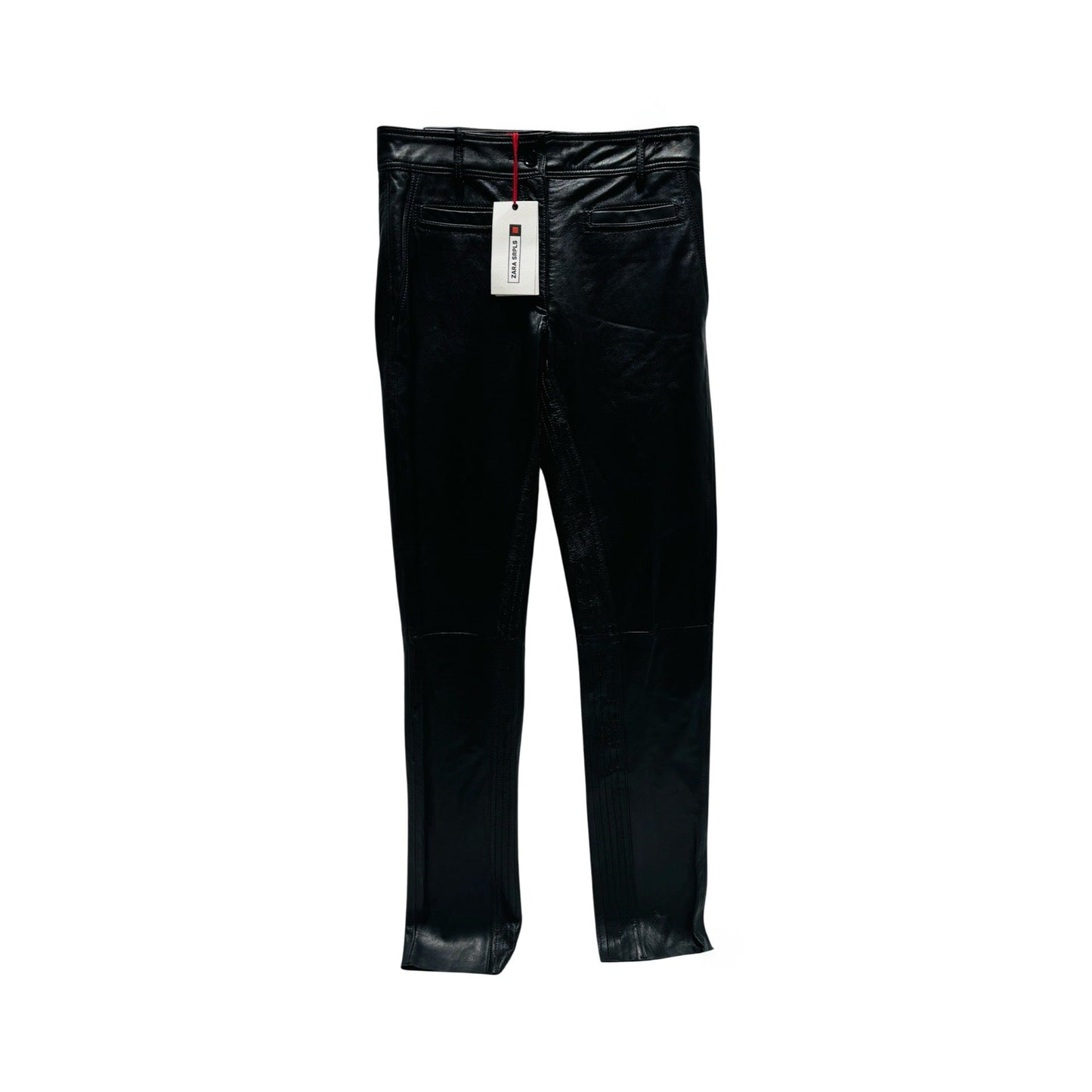 NWT Leather Black Pants By Zara  Size: S