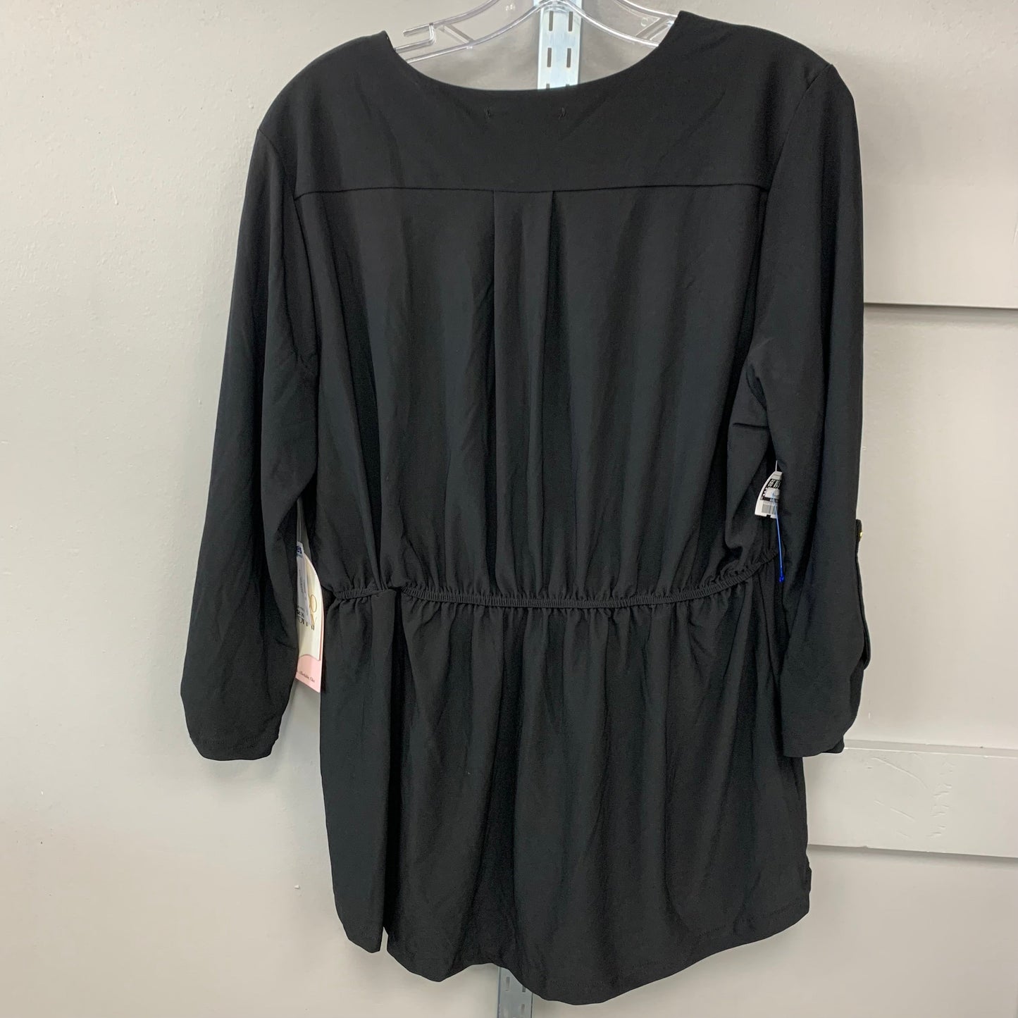 Top Long Sleeve By Coco & Shay In Black, Size: 1x