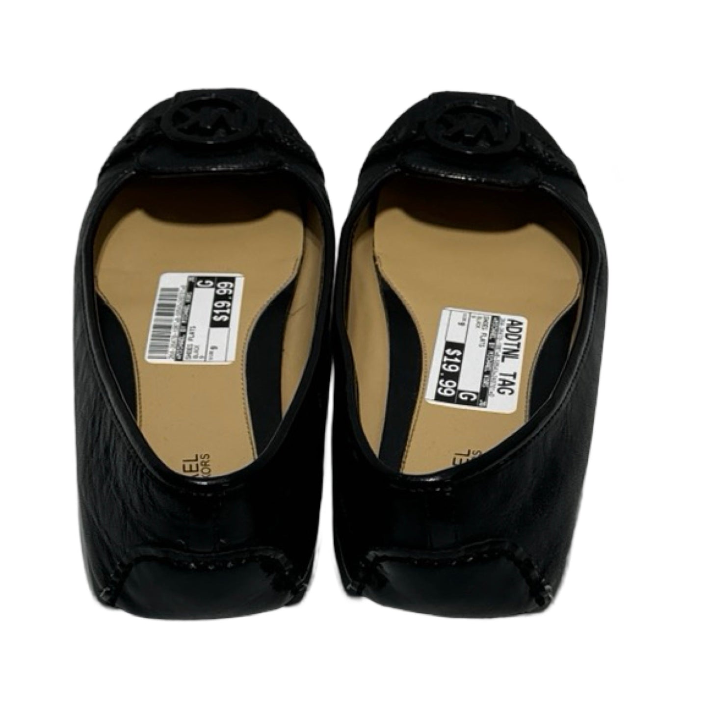 Black Shoes Flats Designer Michael By Michael Kors, Size 9