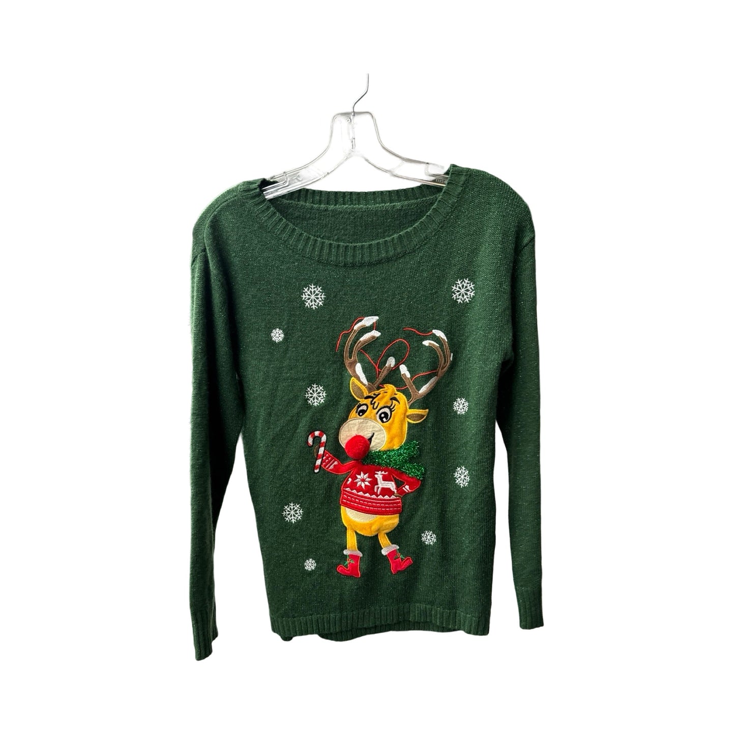 Christmas Sweater By Clothes Mentor In Green, Size: S