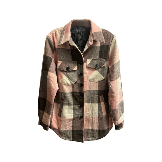 Coat Other By Clothes Mentor In Plaid Pattern, Size: M