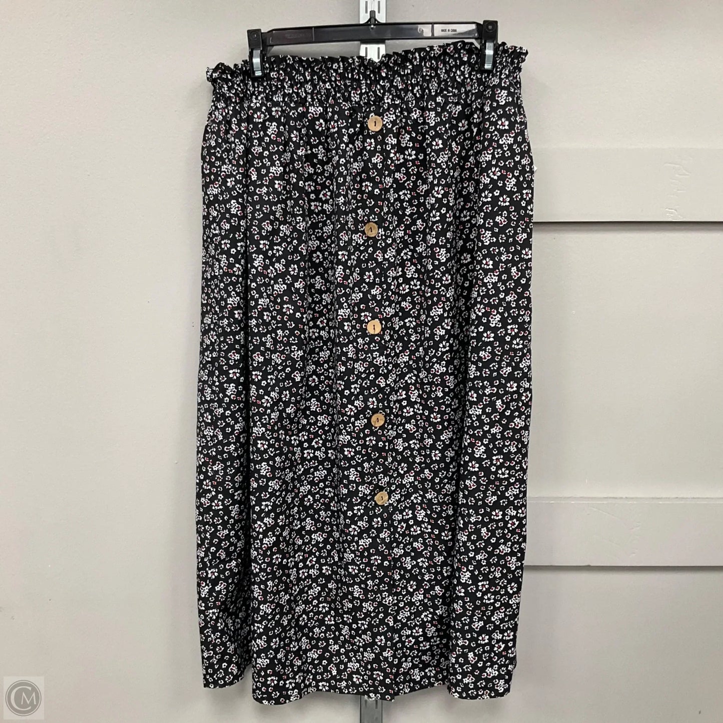 Skirt Midi By Shein In Black, Size: S