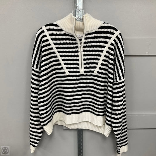 Sweatshirt Collar By Clothes Mentor In Striped Pattern, Size: M
