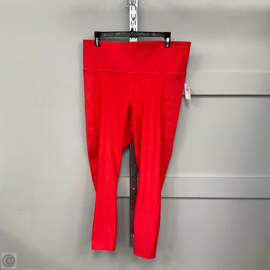 Athletic Leggings By Old Navy In Red, Size: Xl