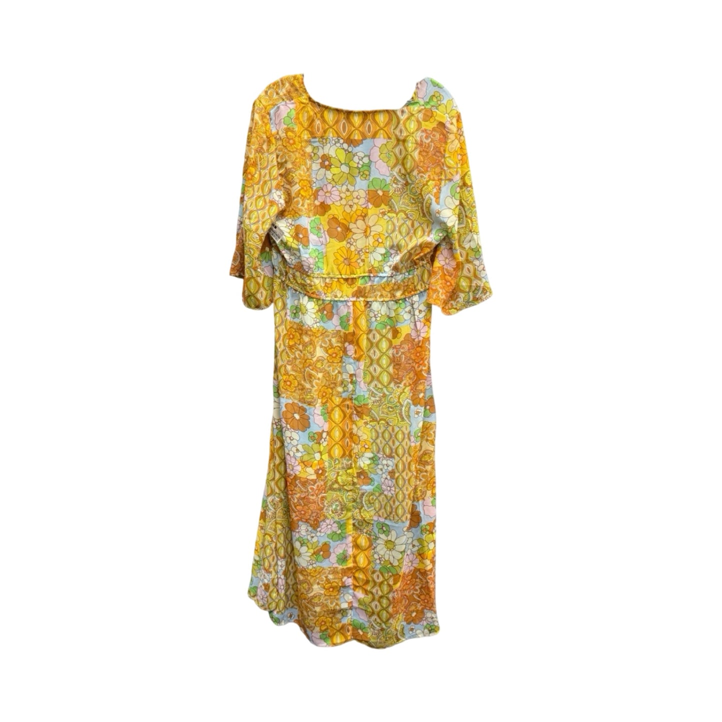 Floral Print Dress Casual Maxi Emma And Michele, Size L