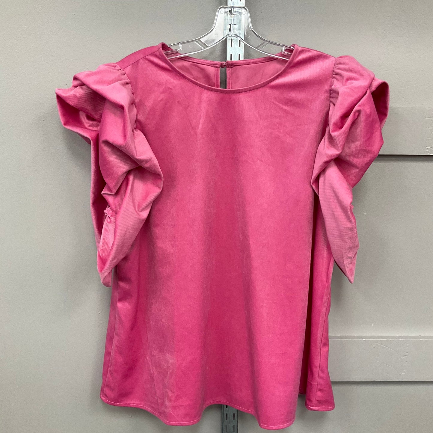 Top Short Sleeve By Clothes Mentor In Pink, Size: Xl