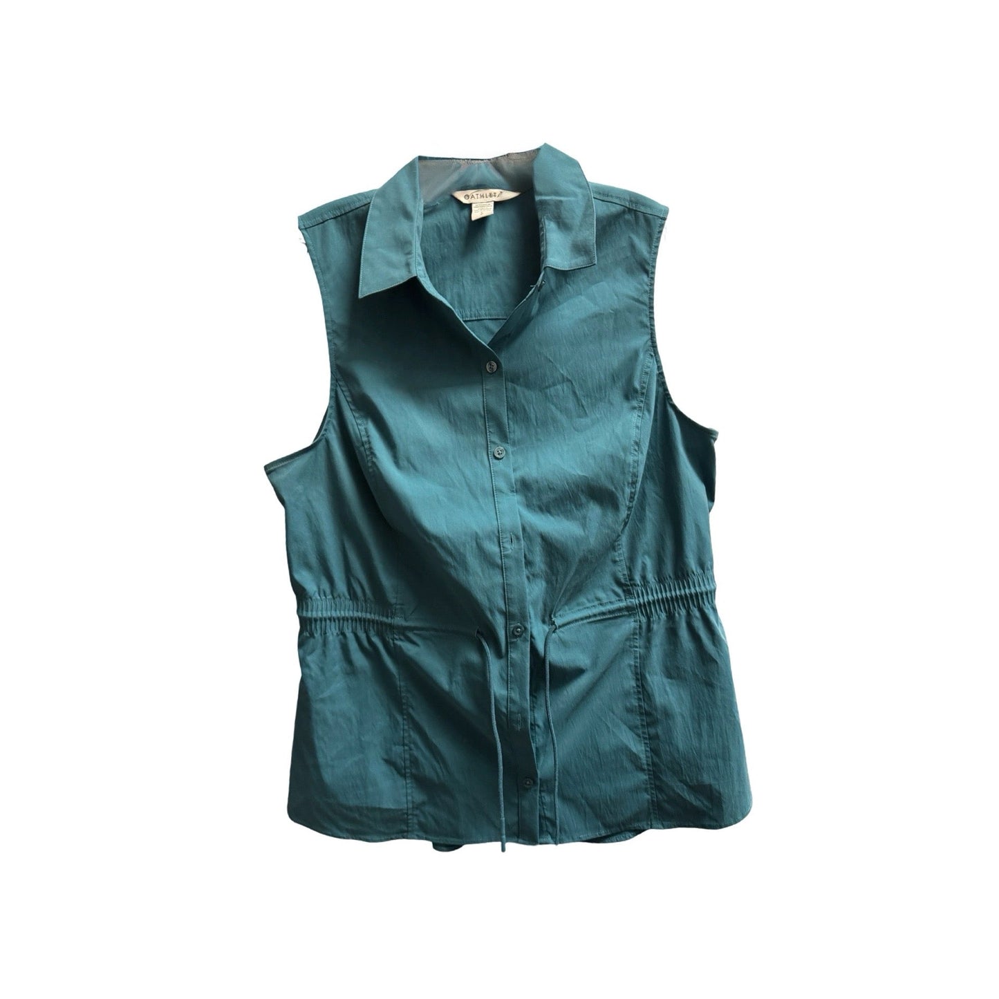 Top Sleeveless By Athleta In Teal, Size: L