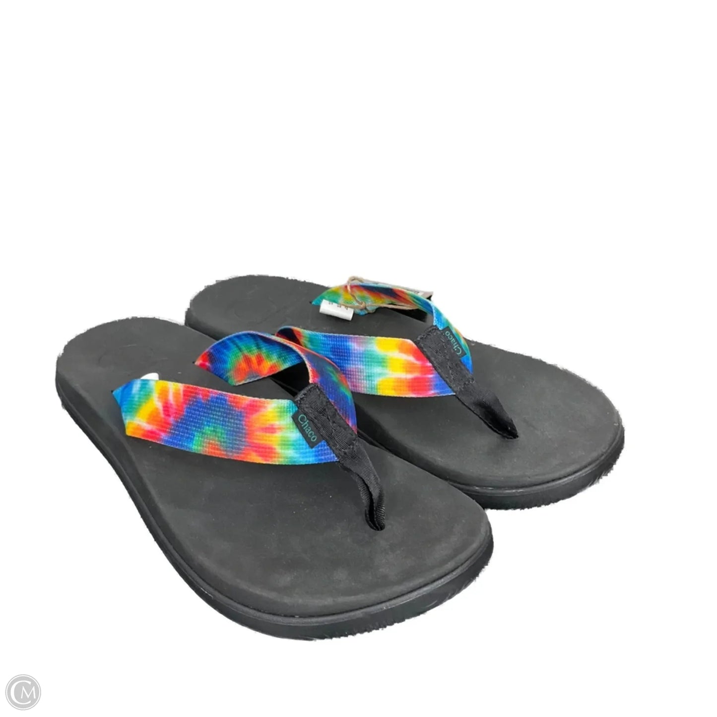 Sandals Flats By Chacos In Rainbow Print, Size: 9