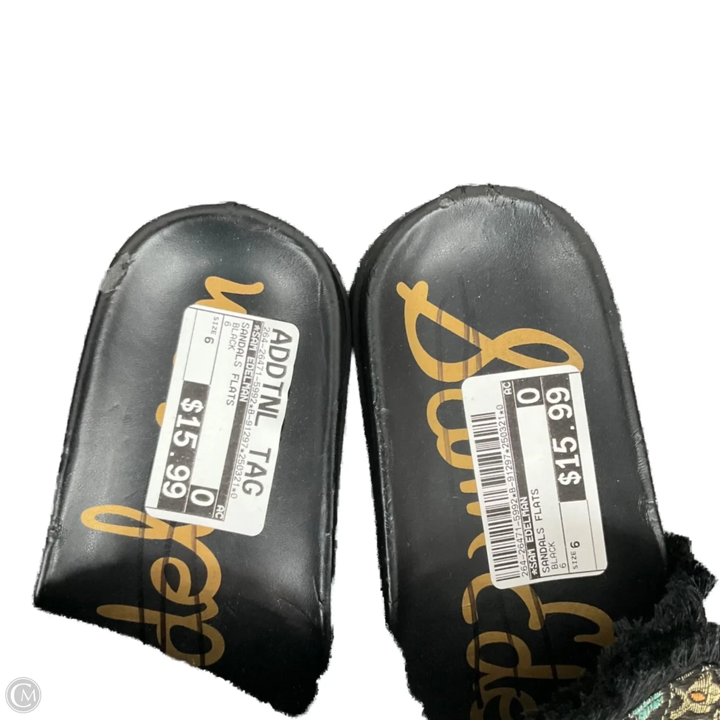 Sandals Flats By Sam Edelman In Black, Size: 6