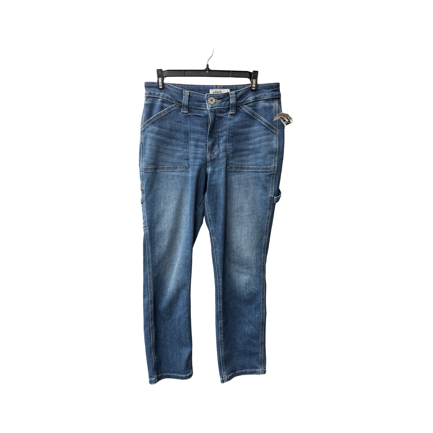 Jeans Straight By Edgely In Blue Denim, Size: 8