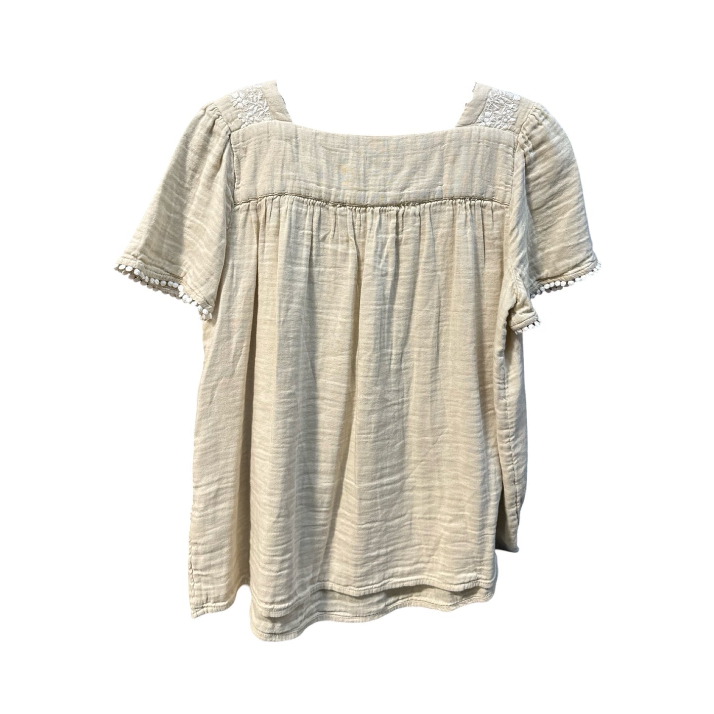 Cream Top Short Sleeve Old Navy, Size S