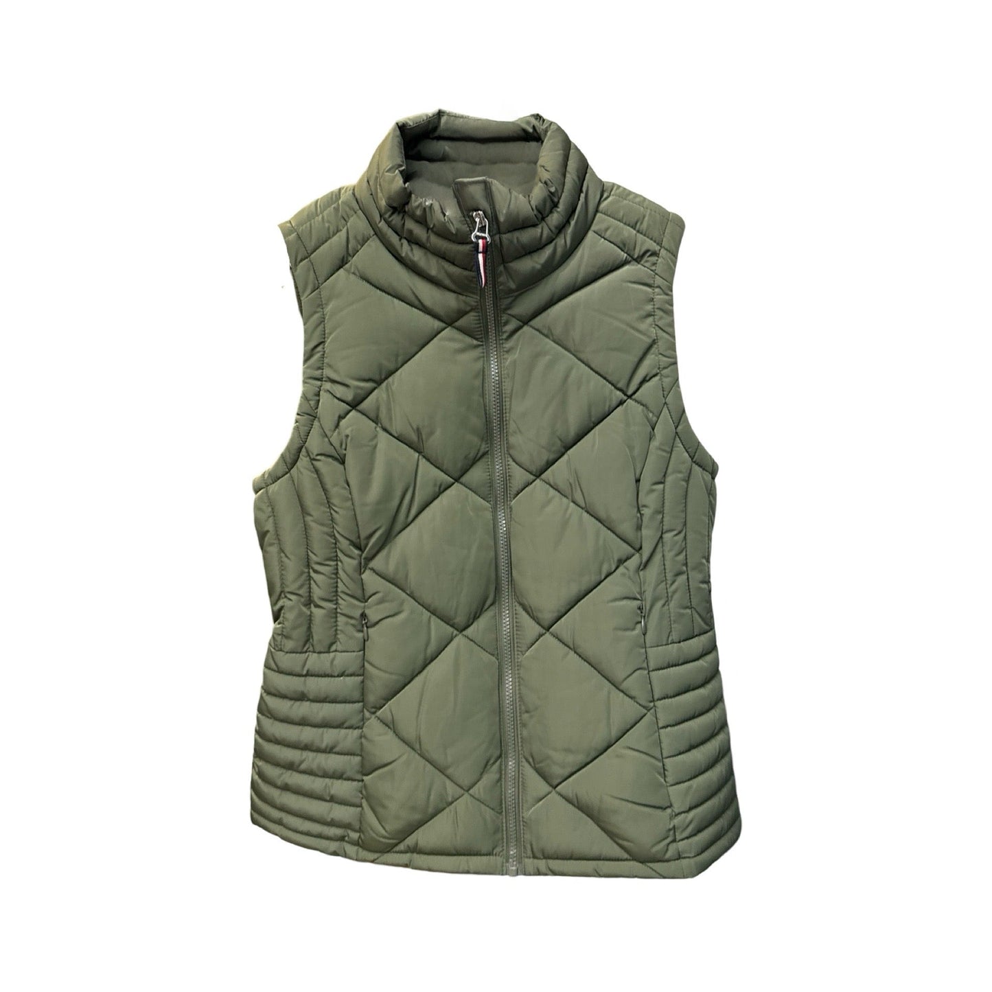 Vest Puffer & Quilted By Tommy Hilfiger In Green, Size: S