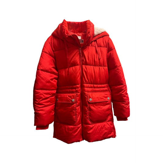 Coat Puffer & Quilted By Gap In Red, Size: S