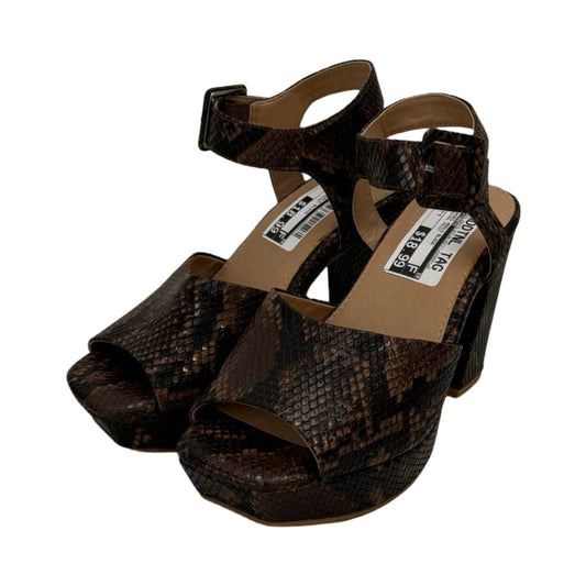 Animal Print Shoes Heels Block Torrid, Size 7