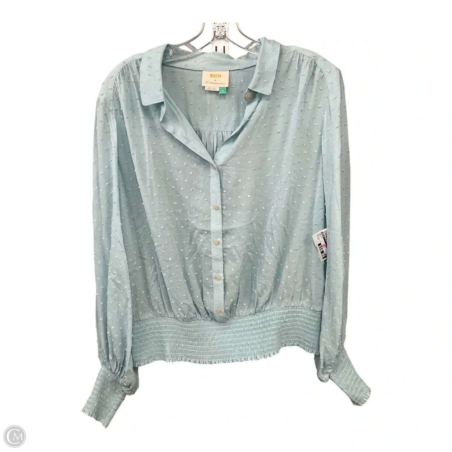 Top Long Sleeve By Maeve In Blue, Size: 1x