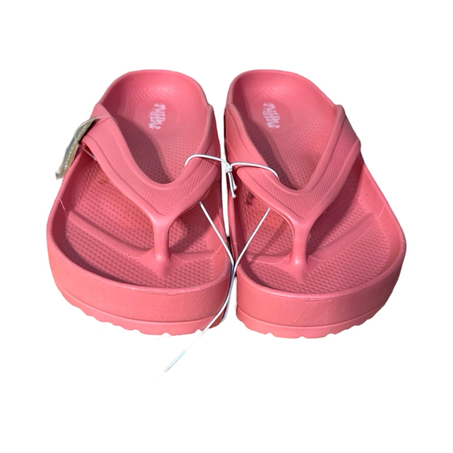 Pink Sandals Flip Flops Map Love, Size 6
