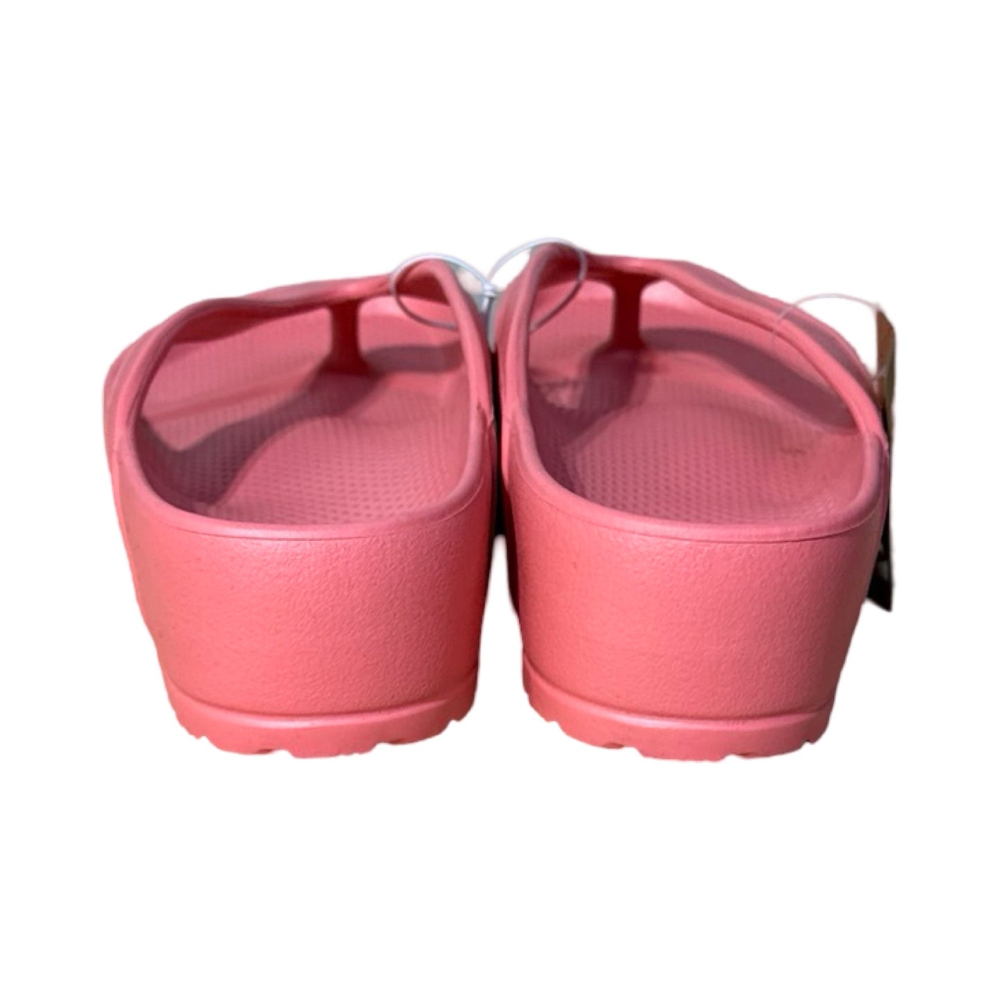 Pink Sandals Flip Flops Map Love, Size 6