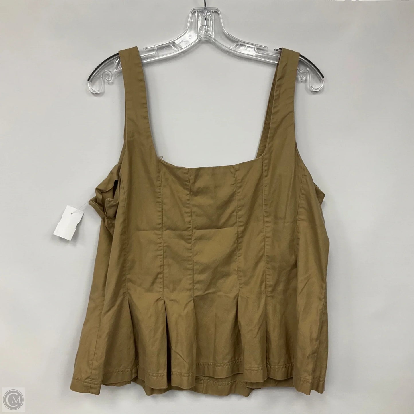 Top Sleeveless By Banana Republic In Tan, Size: 18