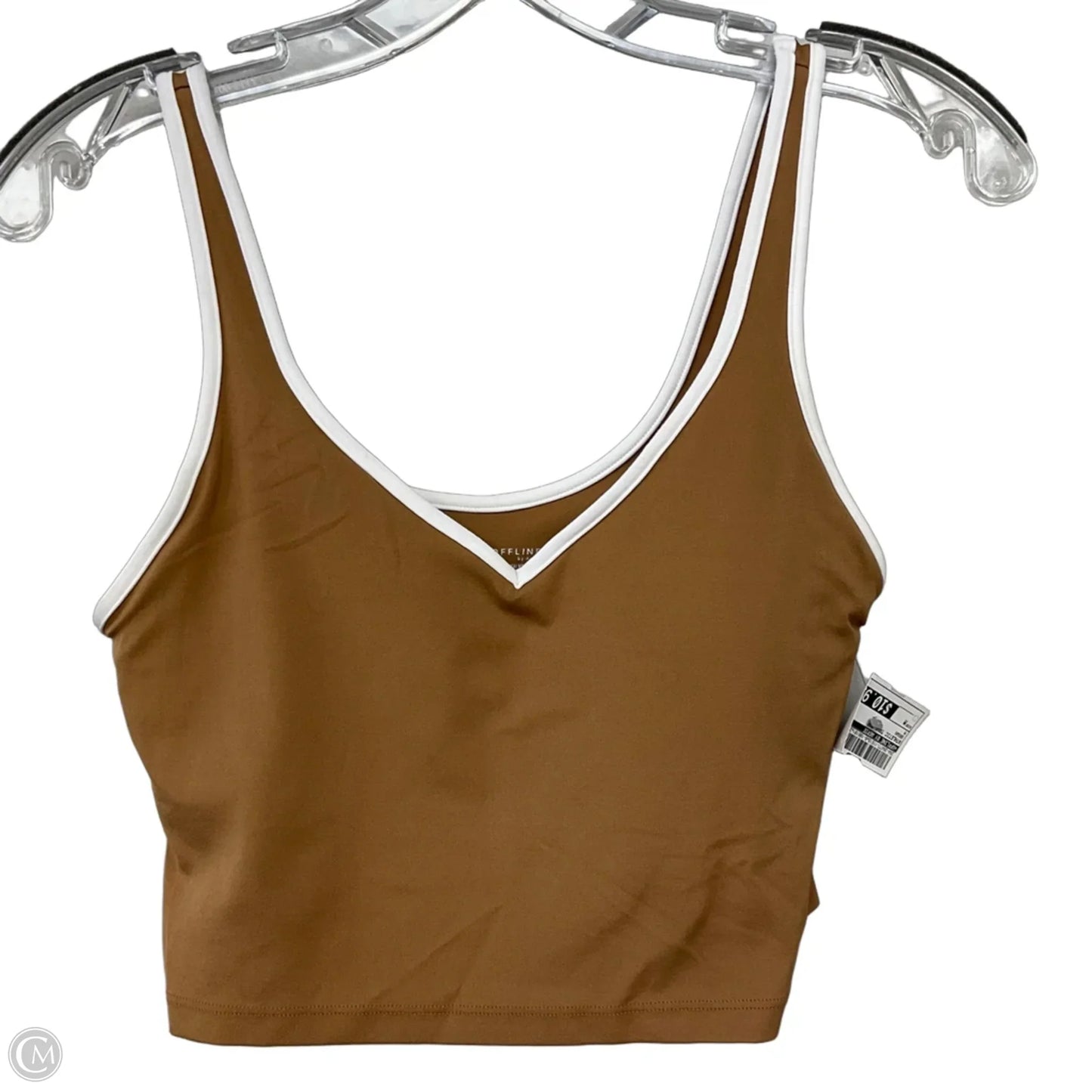 Athletic Tank Top By Offline In Brown, Size: M