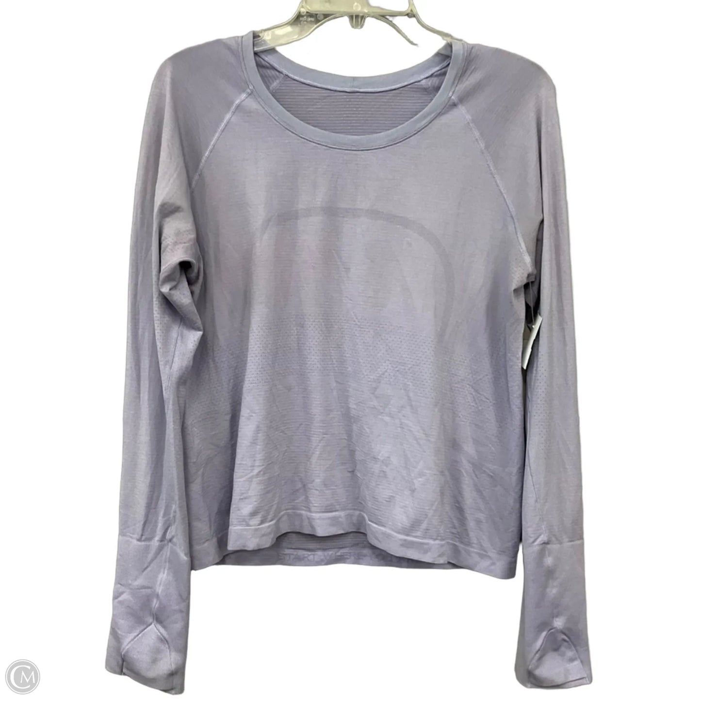 Athletic Top Long Sleeve Crewneck By Lululemon In Purple, Size: 12