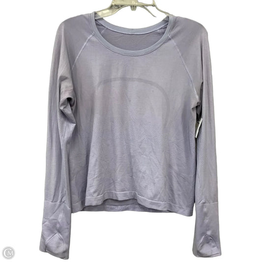 Athletic Top Long Sleeve Crewneck By Lululemon In Purple, Size: 12