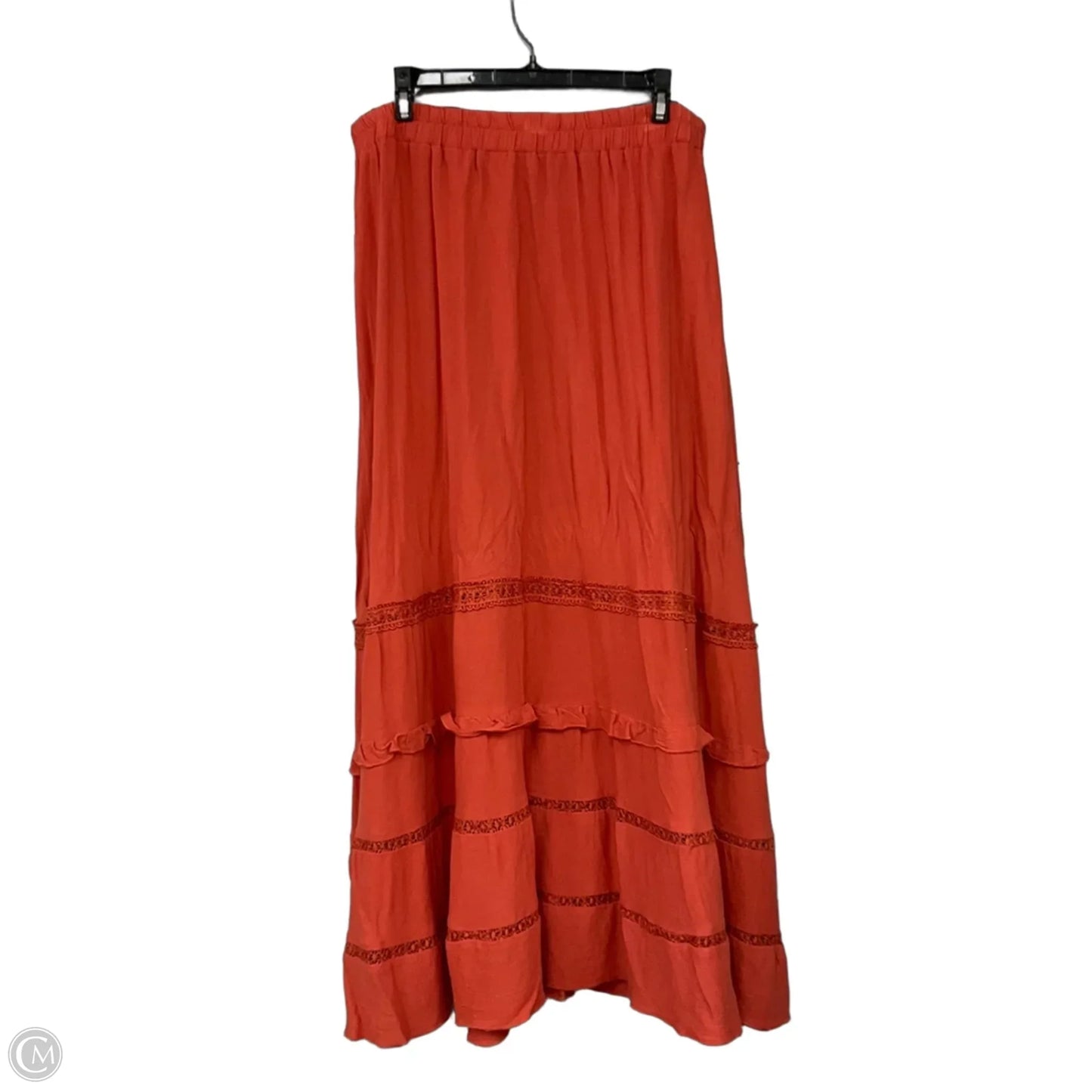 Skirt Maxi By Simplee In Orange, Size: 1x