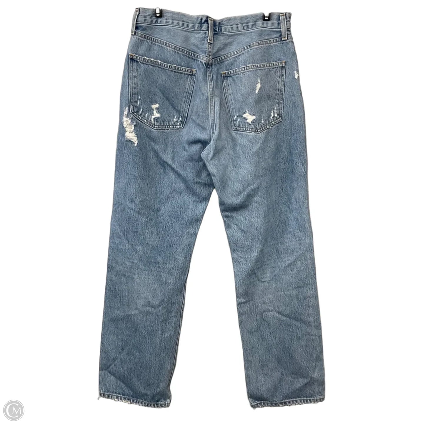 Jeans Wide Leg By Agolde In Blue Denim, Size: 6