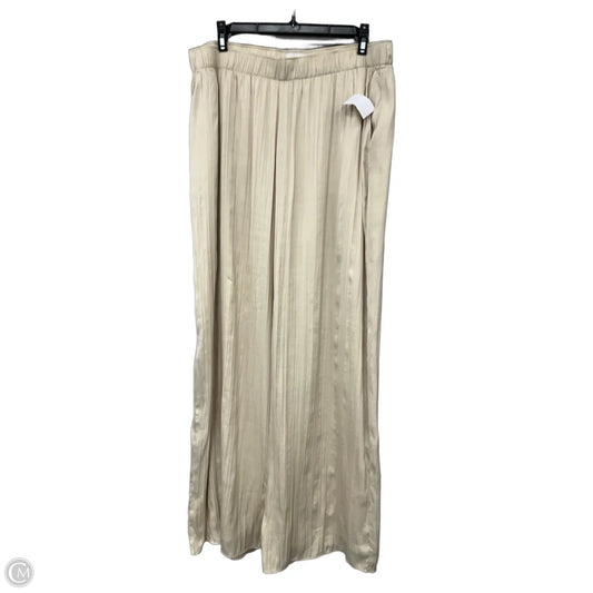 Pants Wide Leg By Abercrombie And Fitch In Cream, Size: L