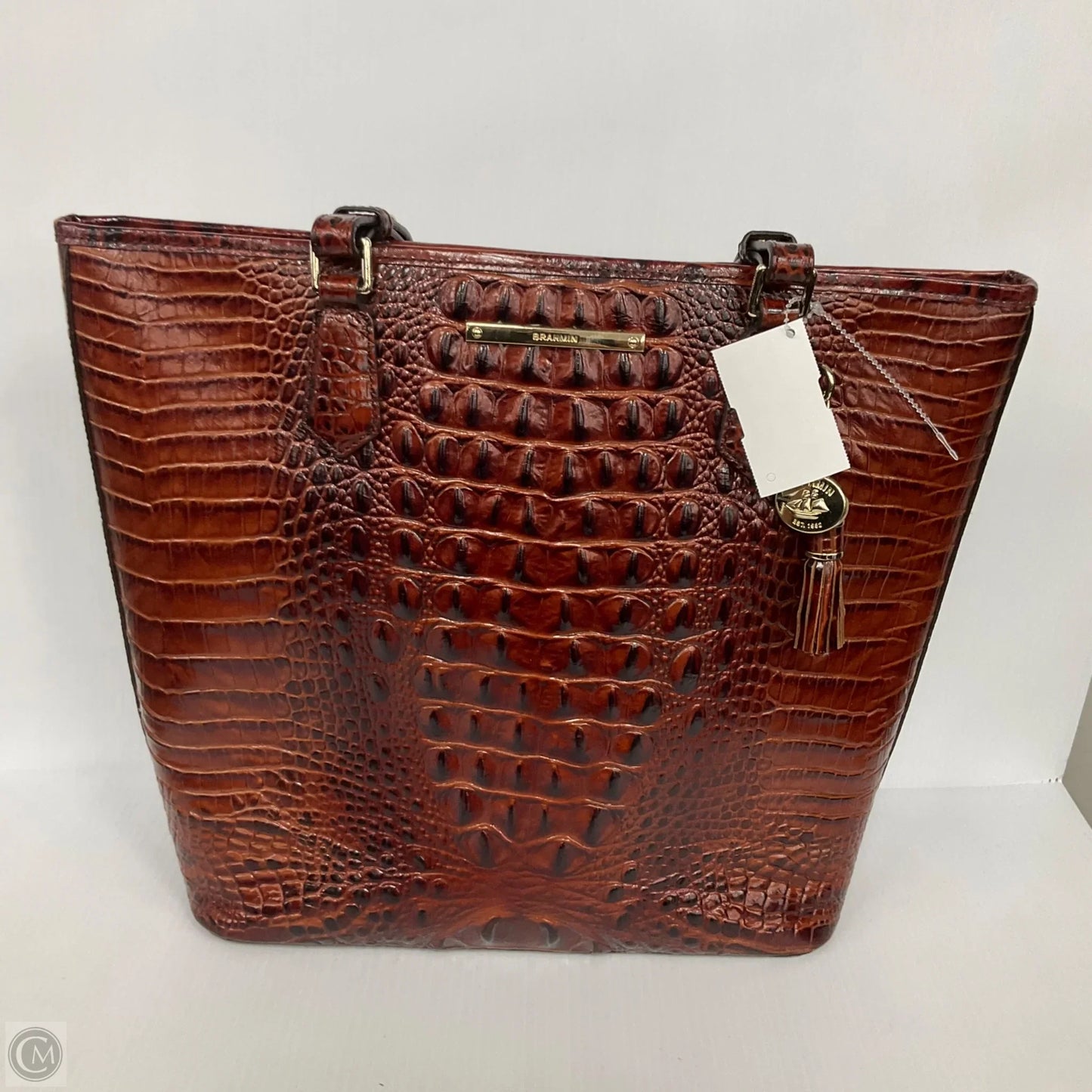 Handbag Designer By Brahmin, Size: Large