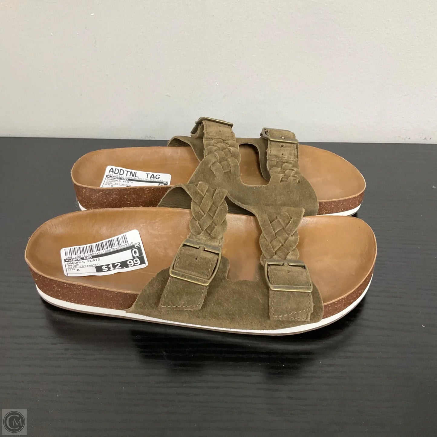 Sandals Flats By Lands End In Brown, Size: 8