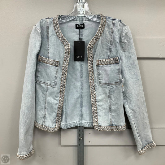 Jacket Denim By Fate In Blue Denim, Size: S