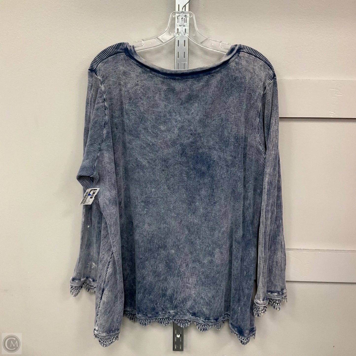 Top Long Sleeve By Soft Surroundings In Blue, Size: 1x