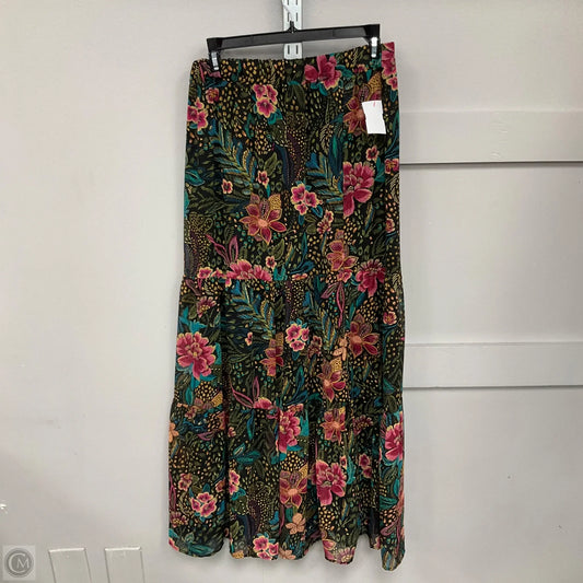 Skirt Maxi By Evereve In Floral Print, Size: M