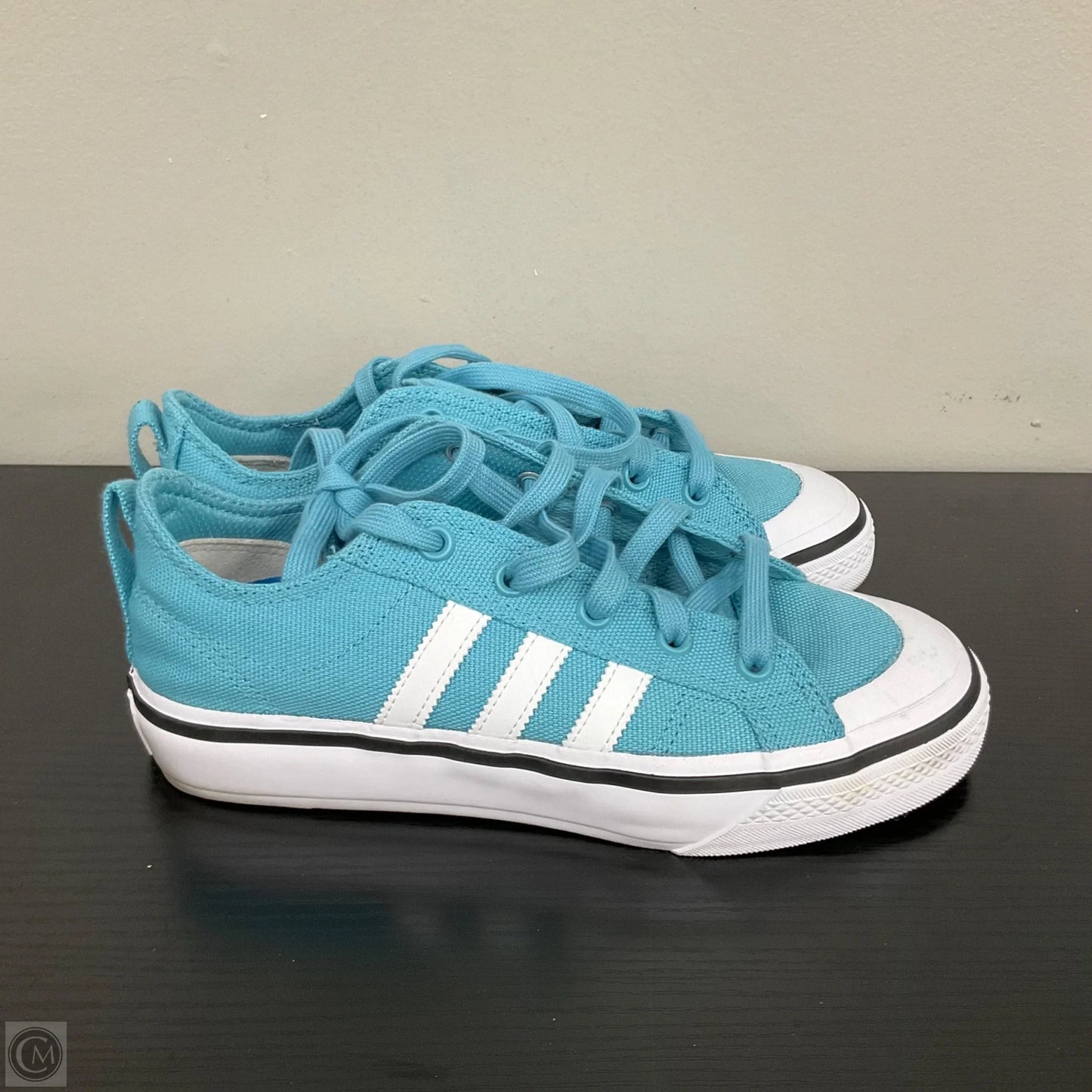Shoes Sneakers By Adidas In Teal, Size: 7