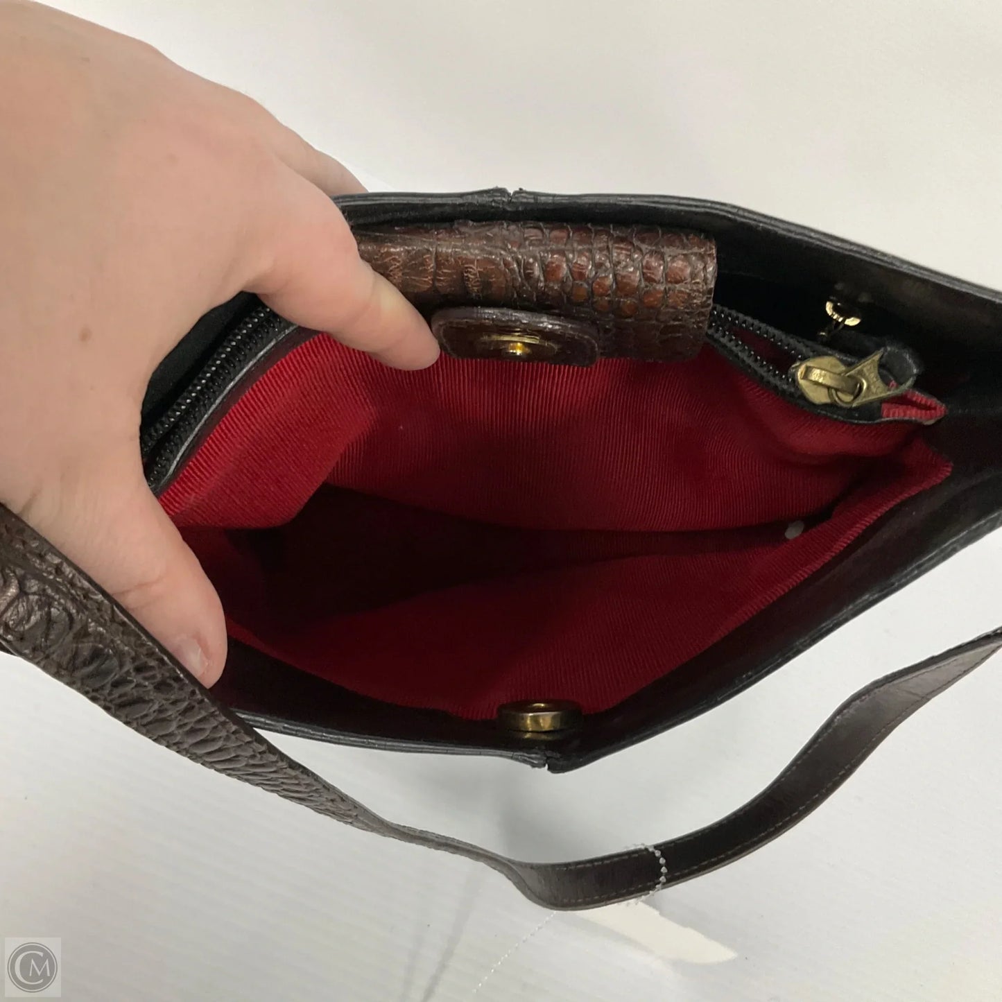 Handbag Designer By Brahmin, Size: Small