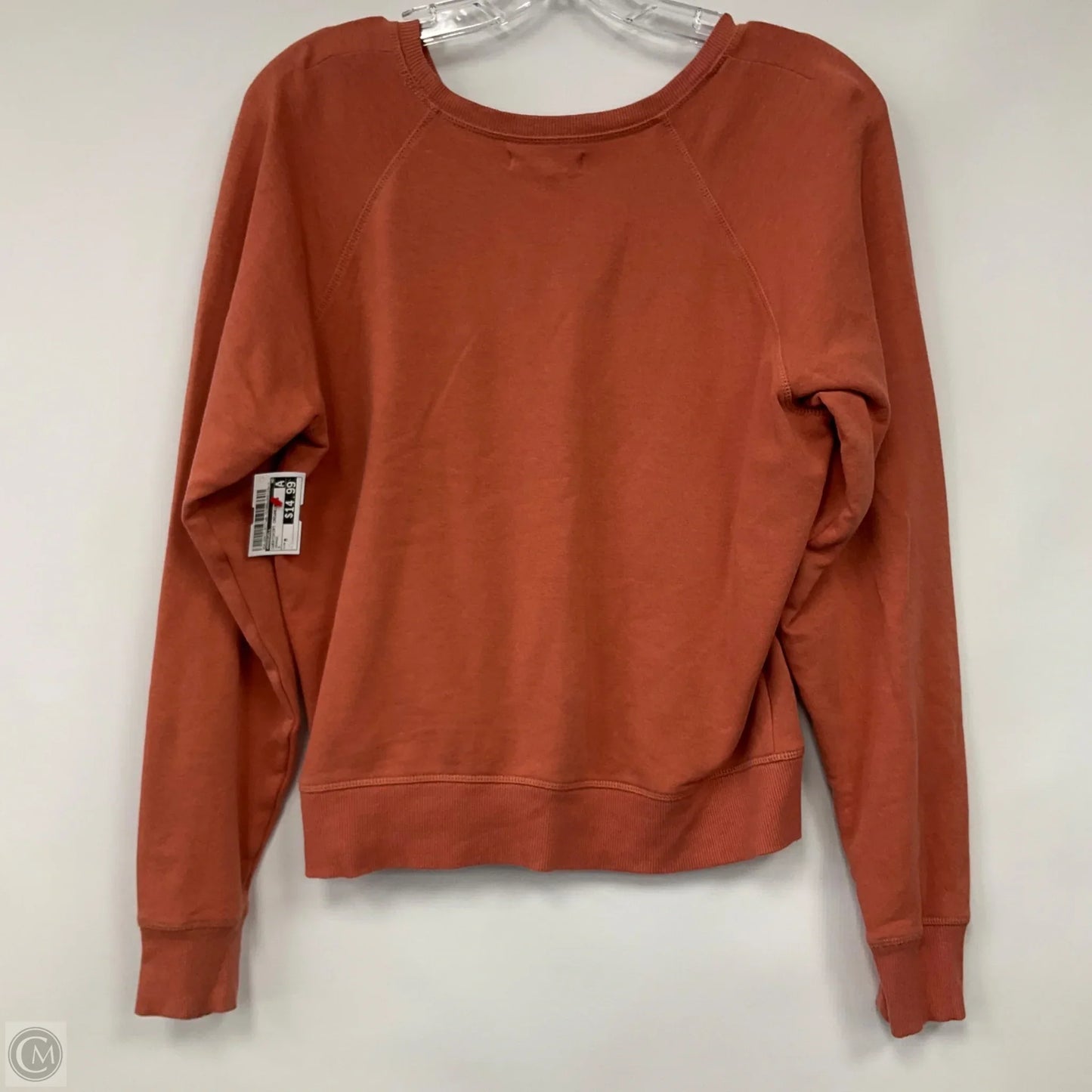 Sweatshirt Crewneck By Madewell In Orange, Size: M
