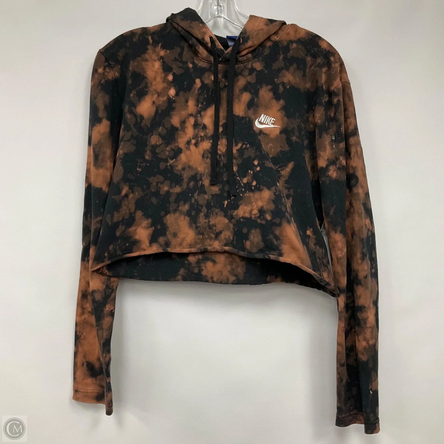 Sweatshirt Hoodie By Nike Apparel In Tie Dye Print, Size: M