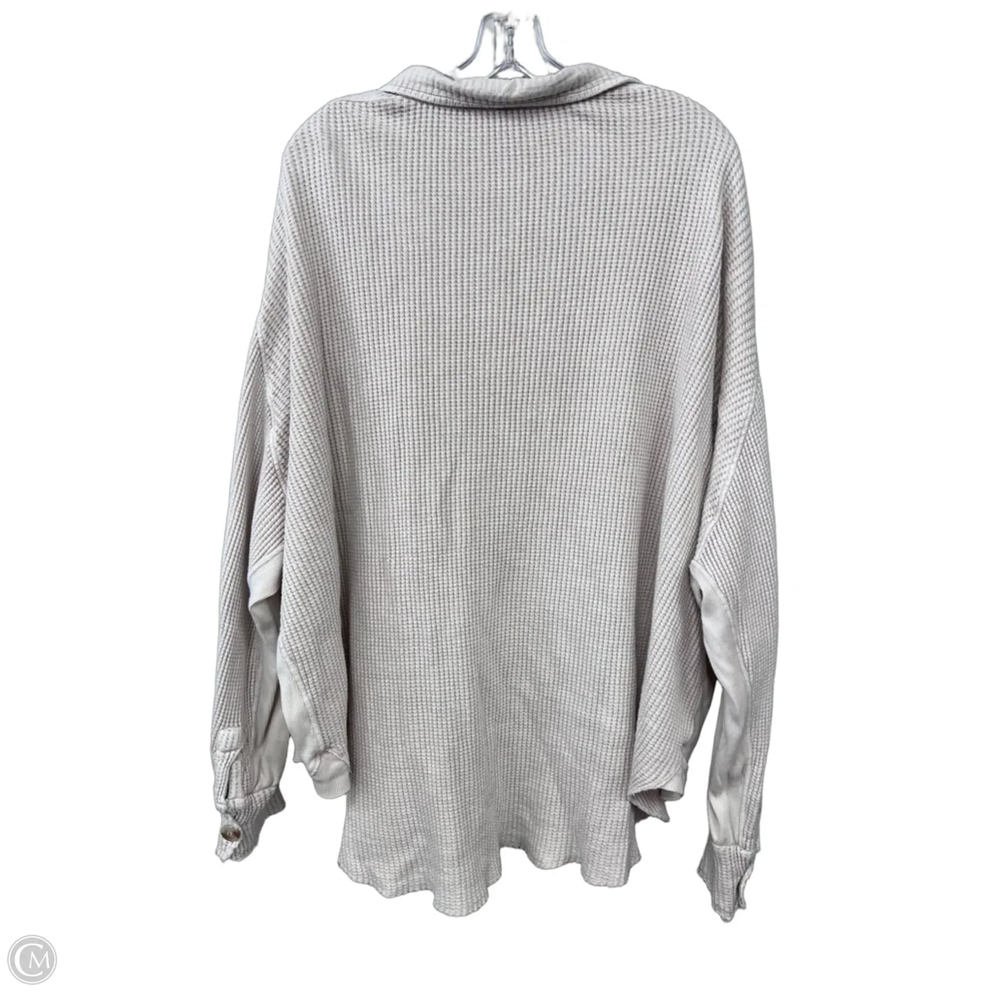 Jacket Shirt By Free People In Beige, Size: L