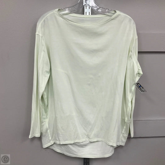 Top Long Sleeve By Lululemon In Green, Size: 10