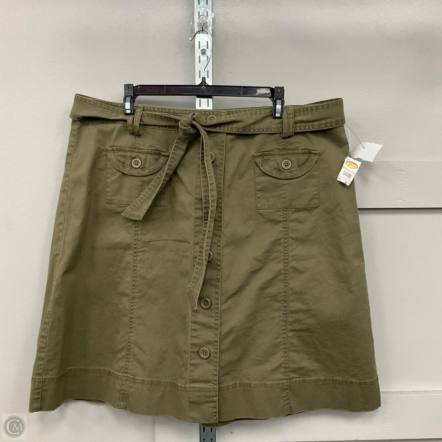 Skirt Midi By Talbots In Green, Size: 18