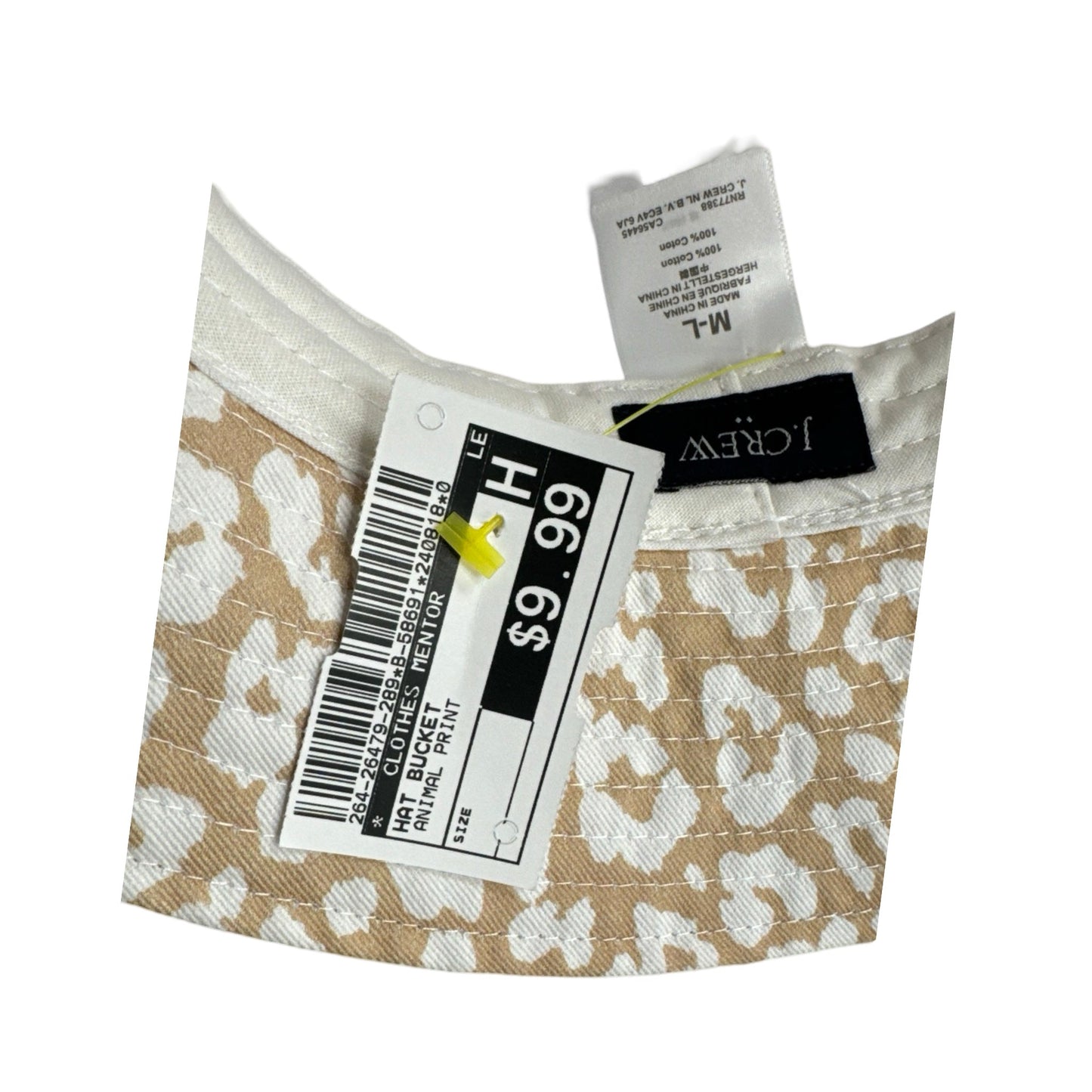 Hat Bucket By J. Crew In Beige Animal Print