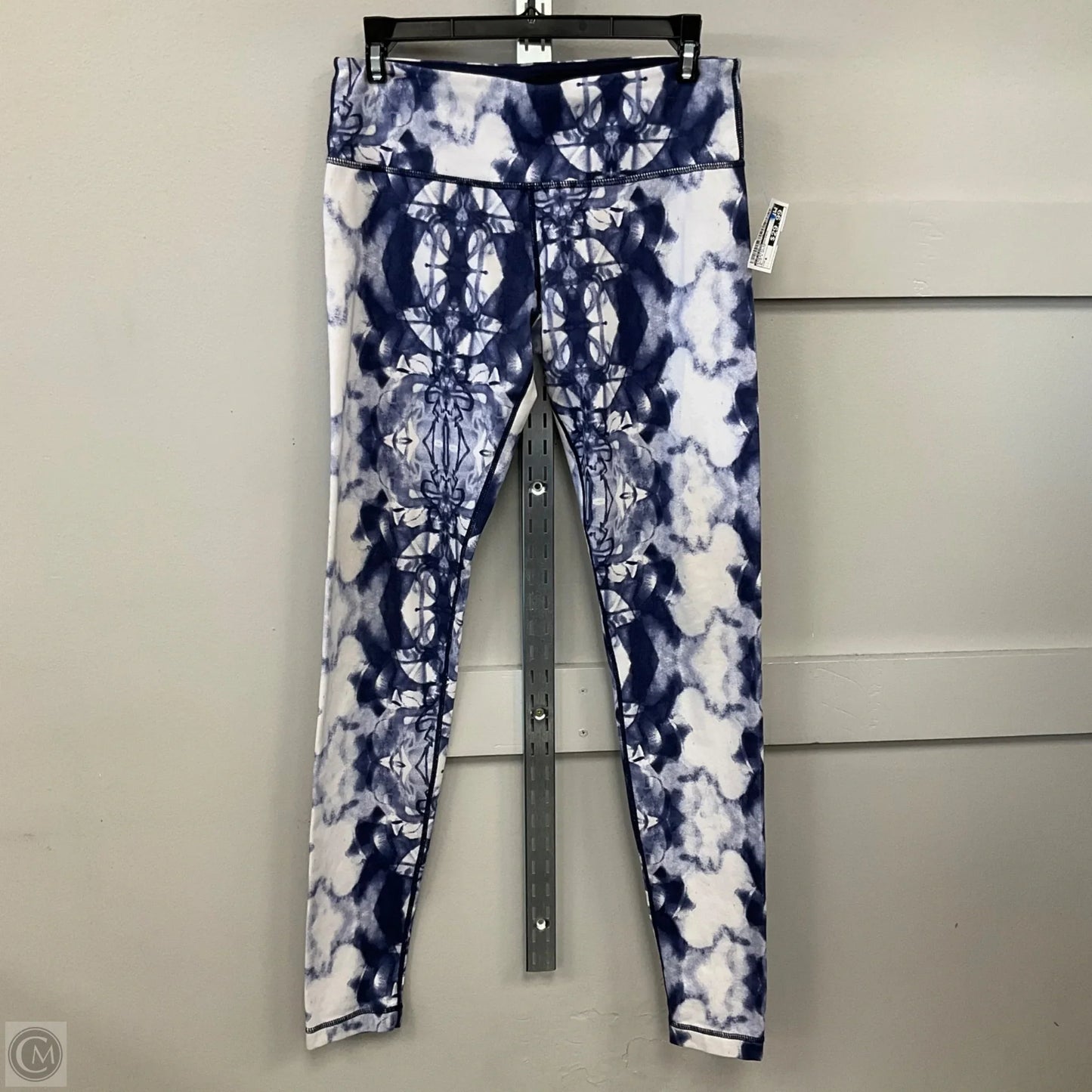 Athletic Leggings By Lululemon In Blue & White, Size: 8
